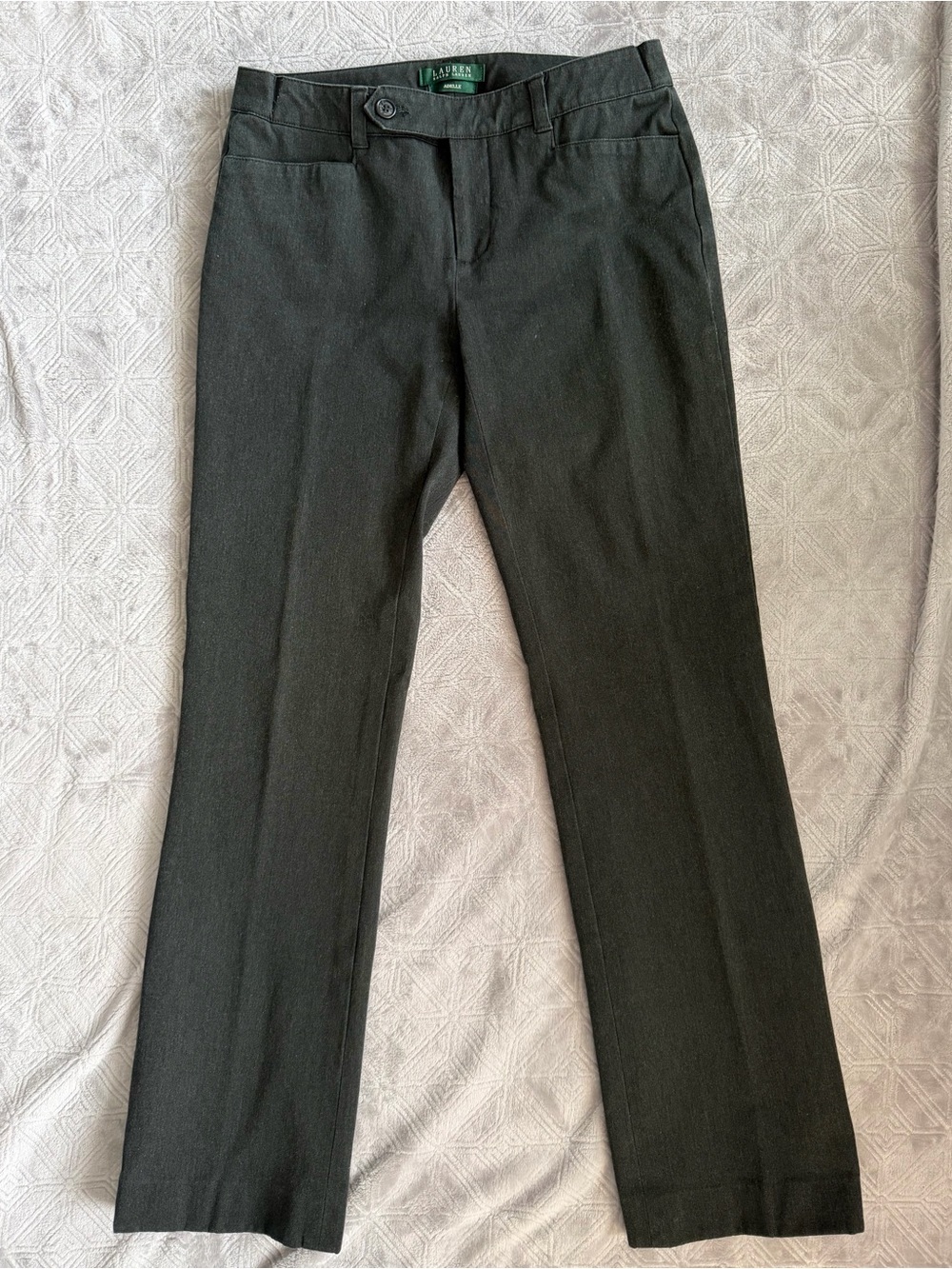 Lauren Ralph Lauren Heather Green / Dark Brown Pants